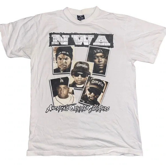 Vintage | Shirts | Vintage Nwa White Tshirt Americas Original